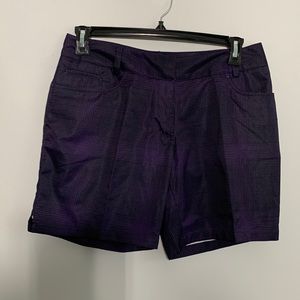 Adidas Golf Shorts Purple and Black